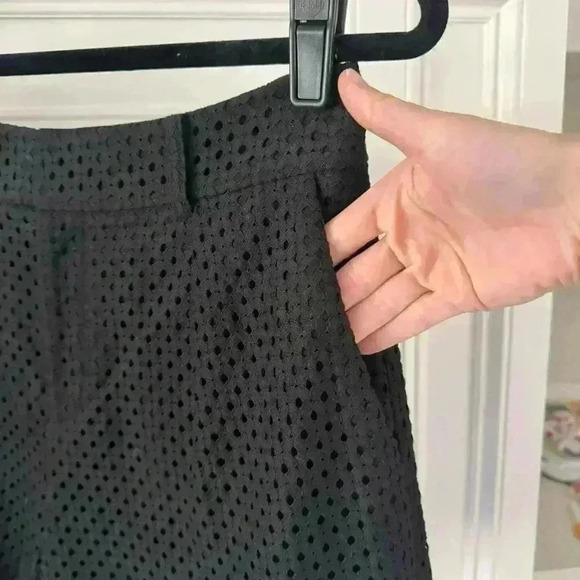 Club Monaco Black Eyelet Shorts - Picture 2 of 4